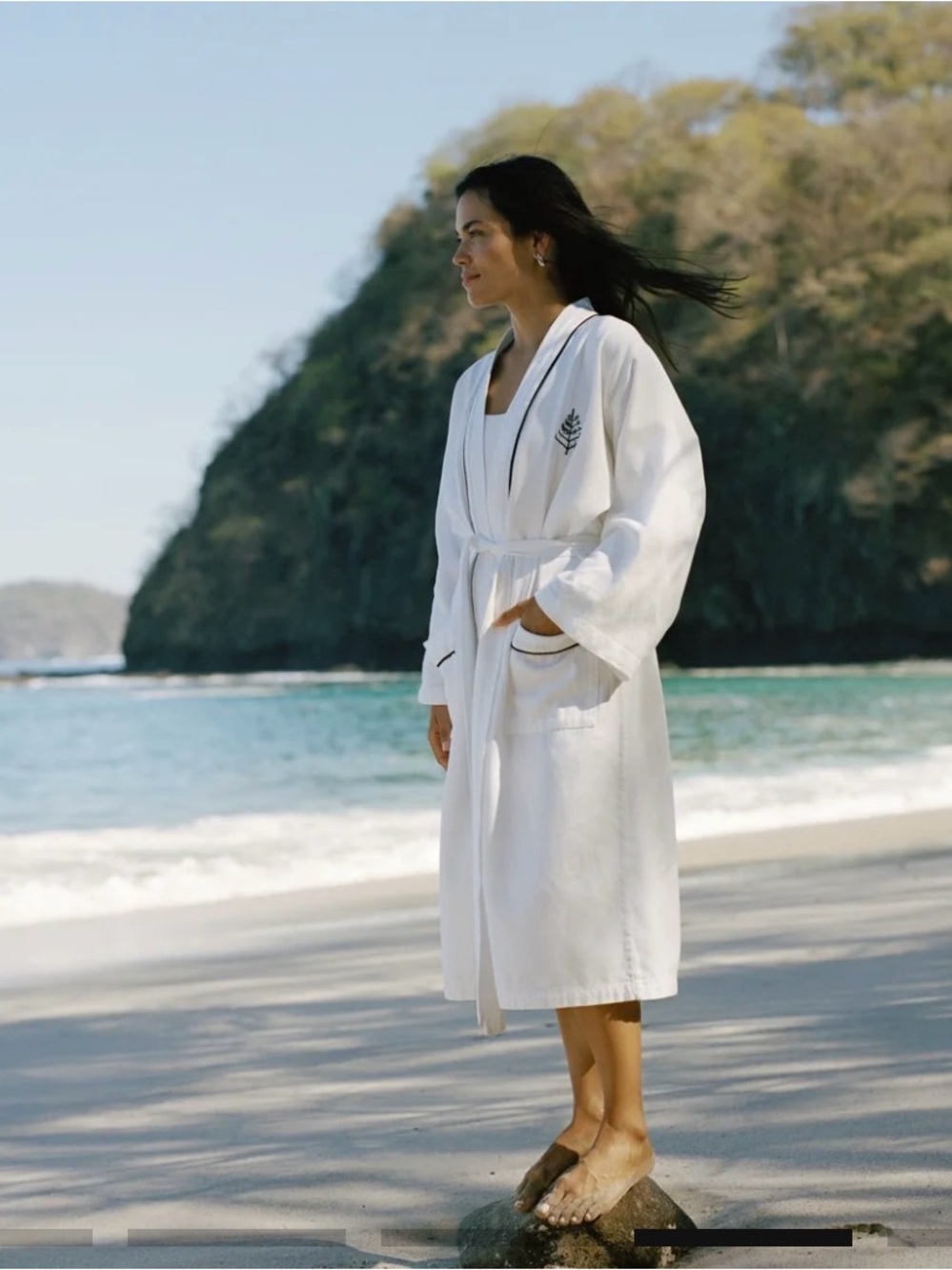 Four Seasons Hotel Resort Heavy Plush Terry Robe Spa Bathrobe Mid Length, OS